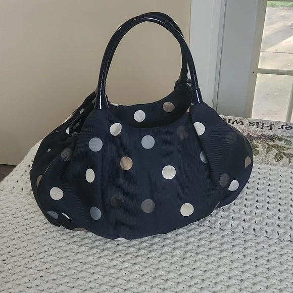 Katespade New York prak Row karen hobo polkadot handbags